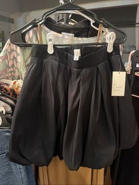 a new day Black Pleated Bubble Skirt